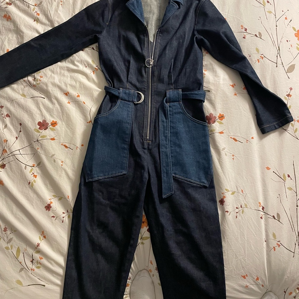 A.P.C. Indigo Denim Jumpsuit